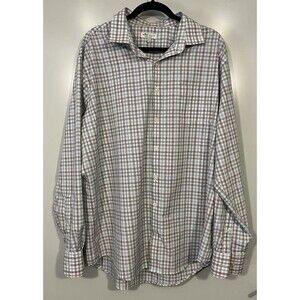 Peter Millar Summer Comfort Men’s Neely Performance Poplin Shirt Sz XL EUC